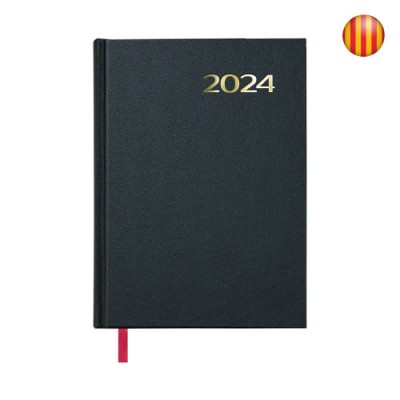 AGENDA SINTEX DiA PaGINA 14 X 20 CM COLOR NEGRO CATALaN DOHE 11408