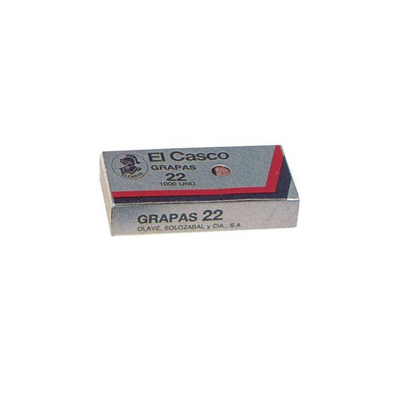 3634-CAJA DE 1000 GRAPAS GALVANICZADAS MODELO 22/6G EL CASCO 1G00221