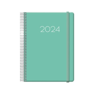 AGENDA 2024 DENVER DiA PaGINA 15 X 21 CM COLOR VERDE DOHE 12720 24