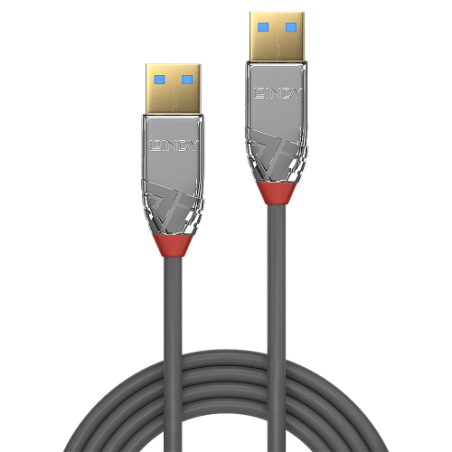 36436-Lindy 36625 cable USB USB 3.2 Gen 1 (3.1 Gen 1) 0,5 m USB A Gris