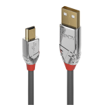 36453-Lindy 36634 cable USB USB 2.0 5 m USB A Mini-USB B Gris