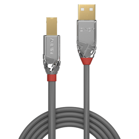 36462-Lindy 36642 cable USB USB 2.0 2 m USB A USB B Gris