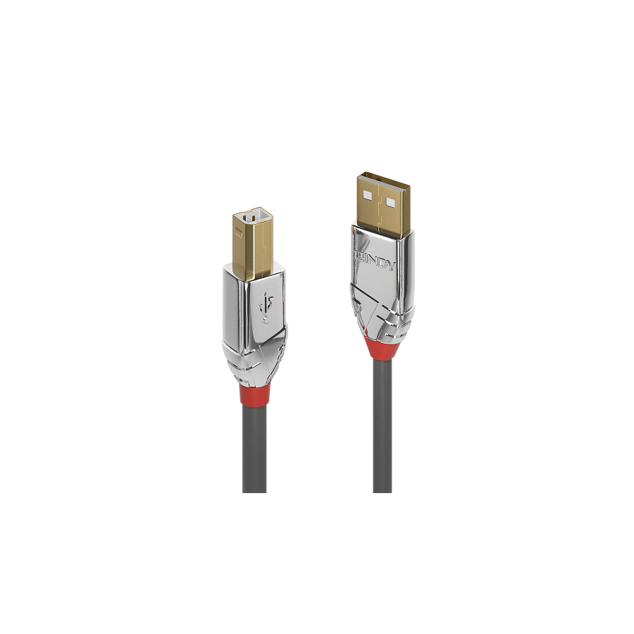 36465-Lindy 36644 cable USB USB 2.0 5 m USB A USB B Gris