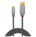 36478-Lindy 36654 cable USB USB 2.0 5 m USB A Micro-USB B Gris