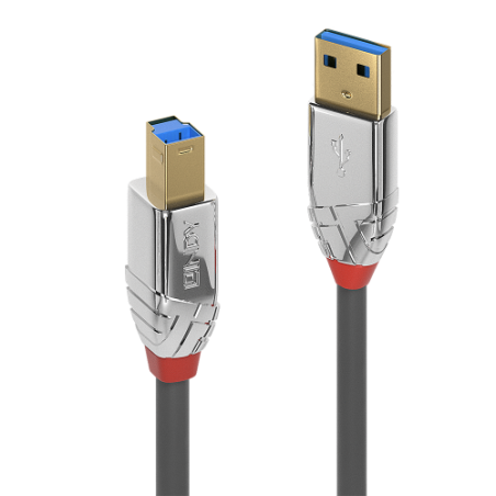 36483-Lindy 36662 cable USB USB 3.2 Gen 1 (3.1 Gen 1) 2 m USB A USB B Gris