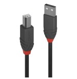 36499-Lindy 36671 cable USB USB 2.0 0,5 m USB A USB B Negro, Gris