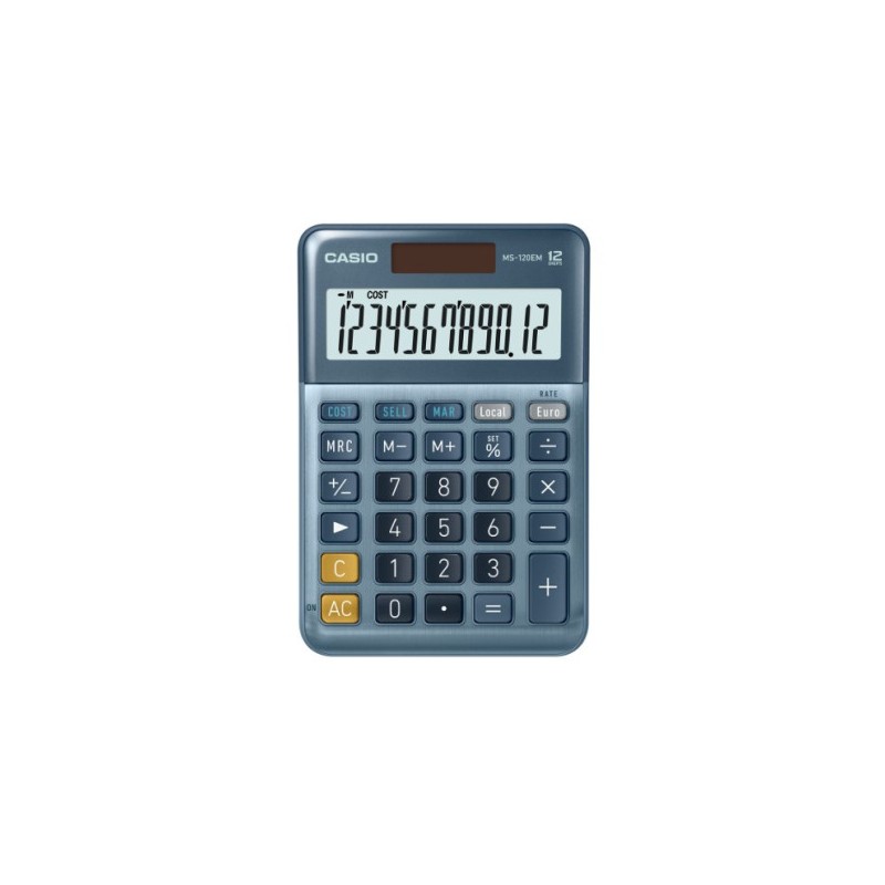 3651-CALCULADORA DE SOBREMESA DE 12 DIGITOS CASIO MS-120EM 3651-CALCULADORA DE SOBREMESA DE 12 DIGITOS CASIO MS-120EM