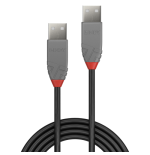 36528-Lindy 36692 cable USB USB 2.0 1 m USB A Negro, Gris