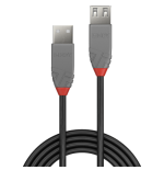 36544-Lindy 36704 cable USB USB 2.0 3 m USB A Negro, Gris