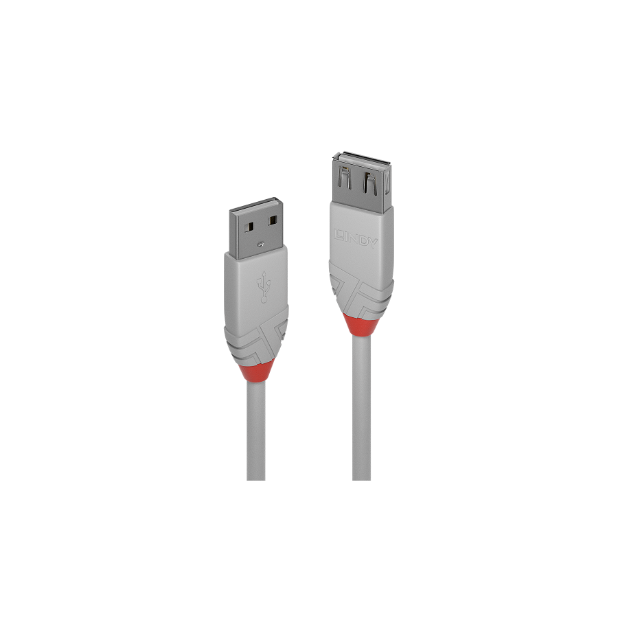 36551-Lindy 36712 cable USB USB 2.0 1 m USB A Gris