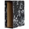 3661-FUNDA ARCHIVADOR JASPEADO  ECOCLASSIC NEGRO A4 NATURAL LOMO ANCHO 295X324X86 GRAFOPLAS 7160000
