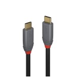 36655-Lindy 36901 cable USB 1 m USB C Negro, Gris