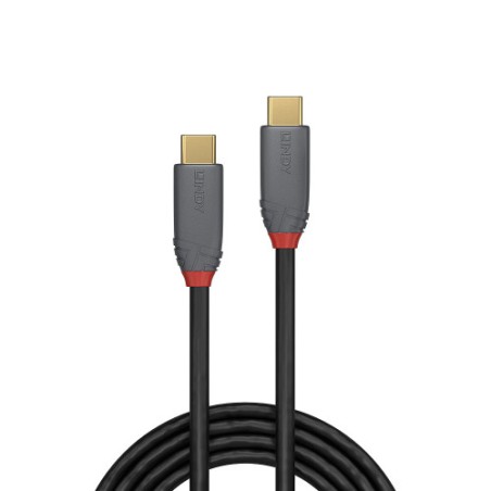 36656-Lindy 36901 cable USB 1 m USB C Negro, Gris