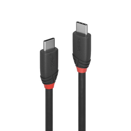 36661-Lindy 36905 cable USB USB 3.2 Gen 1 (3.1 Gen 1) 0,5 m USB C Negro