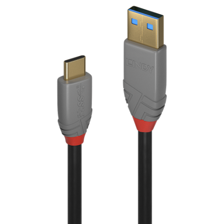 36683-Lindy 36919 cable USB 3 m USB C USB A Negro