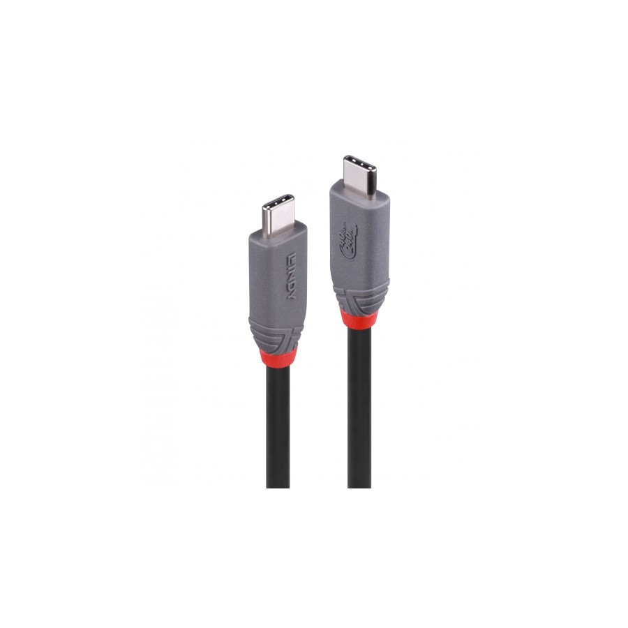 36721-Lindy 36958 cable USB USB4 Gen 3x2 2 m USB C Negro