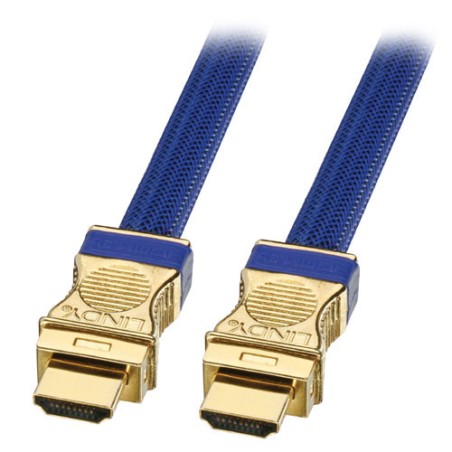 36764-Lindy 3m Gold HDMI Cable cable HDMI HDMI tipo A (Estandar) Azul