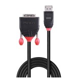 36939-Lindy 41492 adaptador de cable de video 3 m DVI-D DisplayPort Negro