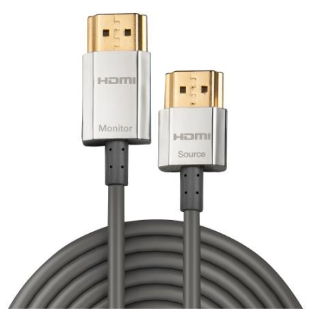36965-Lindy 41676 cable HDMI 4,5 m HDMI tipo A (Estandar) Negro, Oro, Plata