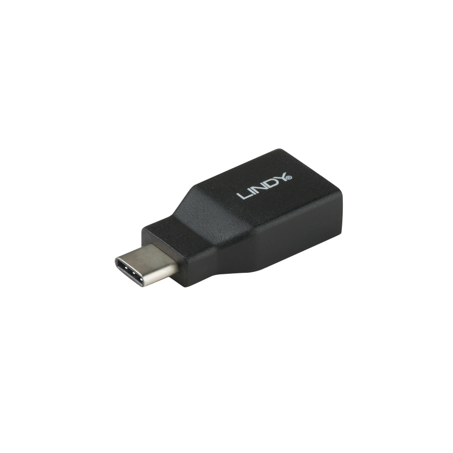 36985-Lindy 41899 cambiador de genero para cable USB 3.1-C USB 3.1-A Negro