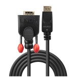 36992-Lindy 41941 adaptador de cable de video 1 m DisplayPort VGA (D-Sub) Negro