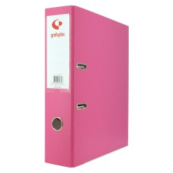 3706-ARCHIVADOR PALANCA 65 COLOR ROSA A4 LOMO ANCHO 290X320X75 GRAFOPLAS 17269554