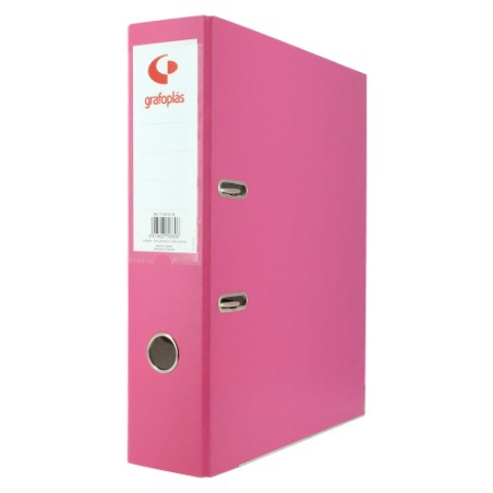3706-ARCHIVADOR PALANCA 65 COLOR ROSA A4 LOMO ANCHO 290X320X75 GRAFOPLAS 17269554