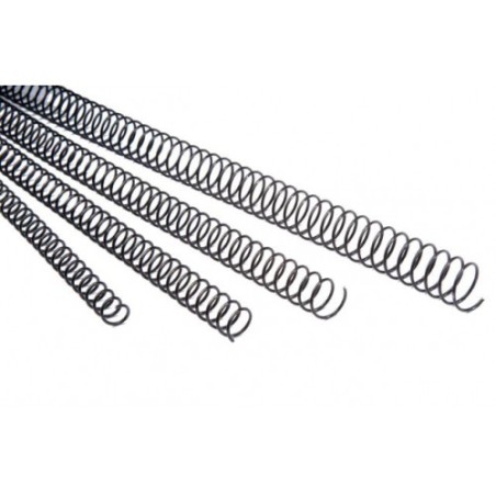 371-PACK 100 ESPIRALES METALICAS 6 MM. NEGRO FELLOWES 5110001
