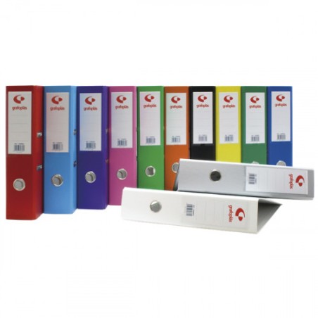 3721-ARCHIVADOR PALANCA 45 COLOR BLANCO FOLIO LOMO ESTRECHO 290X350X55 GRAFOPLAS 17279370