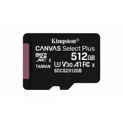 Kingston Technology Canvas Select Plus memoria flash 512 GB SDXC Clase 10 UHS I