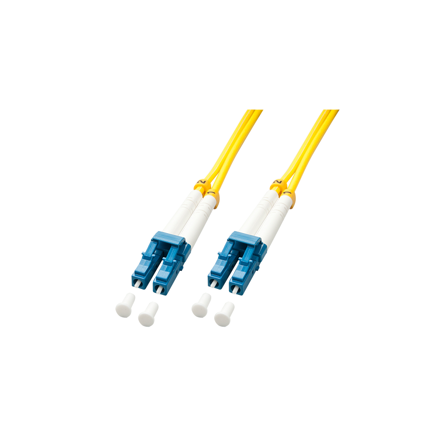 37561-Lindy 47455 Cable de fibra optica e InfiniBand 15 m LC Amarillo