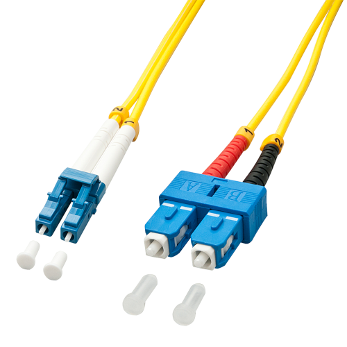 37571-Lindy 47472 Cable de fibra optica e InfiniBand 3 m LC SC Amarillo