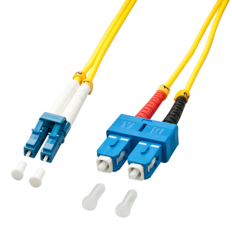 37575-Lindy 47476 Cable de fibra optica e InfiniBand 20 m LC SC Amarillo