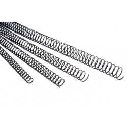 376-PACK 100 ESPIRALES METALICAS 16 MM NEGRO FELLOWES 5110601