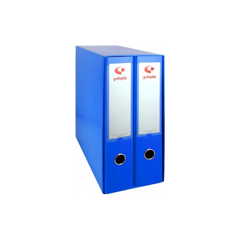 3761-MODULO 2 ARCHIVADORES COLOR AZUL FOLIO 290X350X160 GRAFOPLAS 7279230