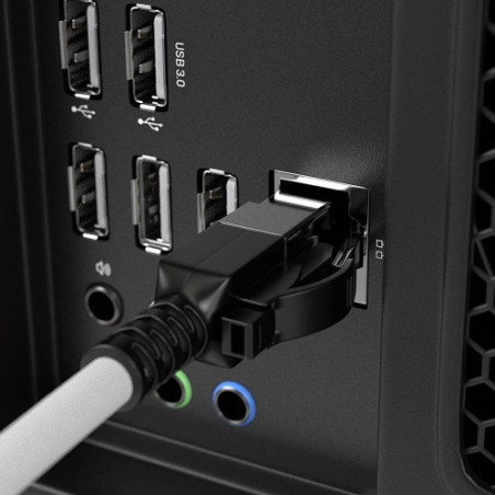 37626-Lindy 47602 cable de red Gris 1 m Cat6a S/FTP (S-STP)