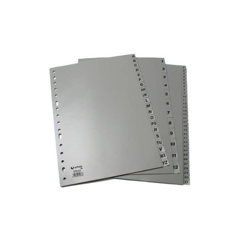 3773-JUEGO NUMERICO XS 1-31 FOLIO POLIPROPILENO GRIS GRAFOPLAS 44410071 3773-JUEGO NUMERICO XS 1-31 FOLIO POLIPROPILENO GRIS GRAFOPLAS 44410071