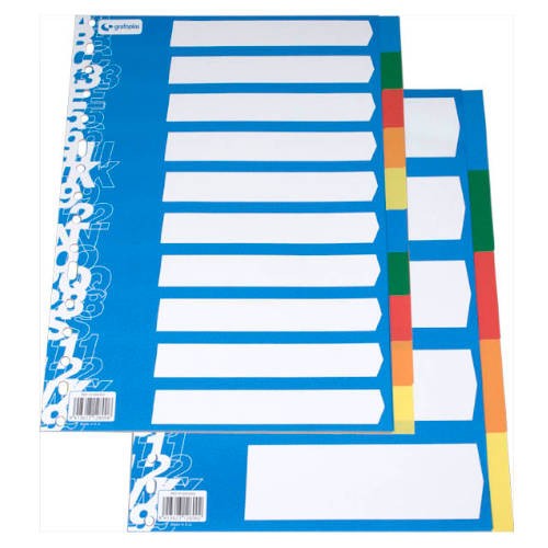 3774-JUEGO SEPARADOR FOLIO 5 POSICIONES ECOLOGICO 16T GRAFOPLAS 41270000