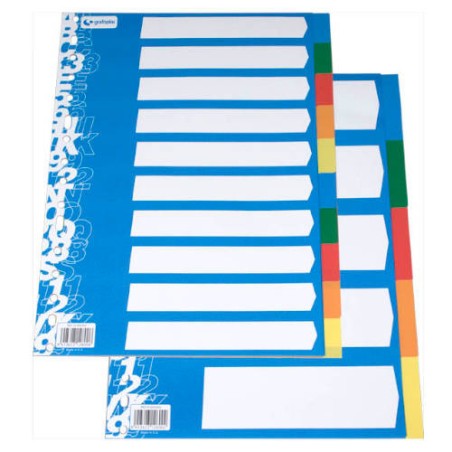 3775-JUEGO SEPARADOR A4 5 POSICIONES ECOLOGICO 16T GRAFOPLAS 41260000