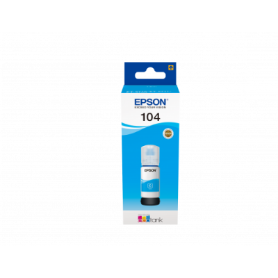 Epson 104 EcoTank Cyan ink bottle