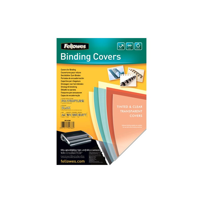 379-PACK 100 PORTADAS POLIPROPILENO NEGRO 280 MICRAS A4 FELLOWES 5476603 379-PACK 100 PORTADAS POLIPROPILENO NEGRO 280 MICRAS A4 FELLOWES 5476603
