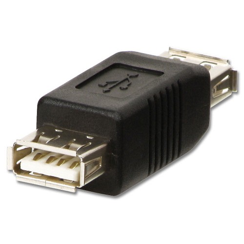 38324-Lindy 71230 cambiador de genero para cable USB A Negro