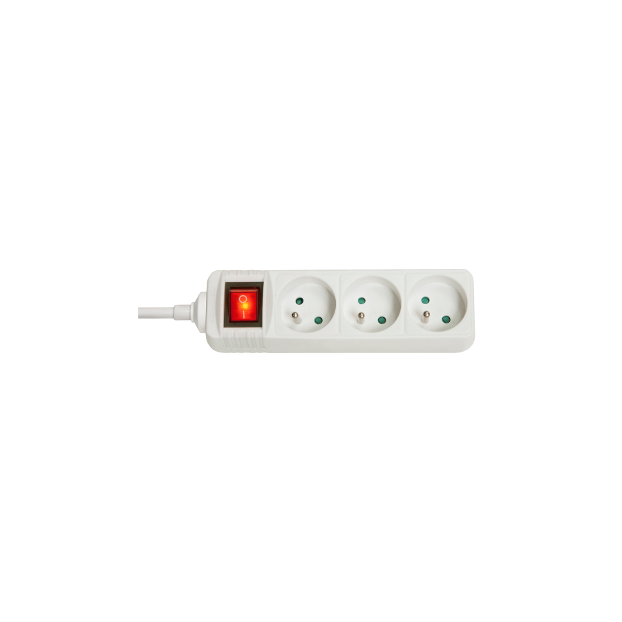 38340-Lindy 73124 base multiple 3 salidas AC Interior Blanco