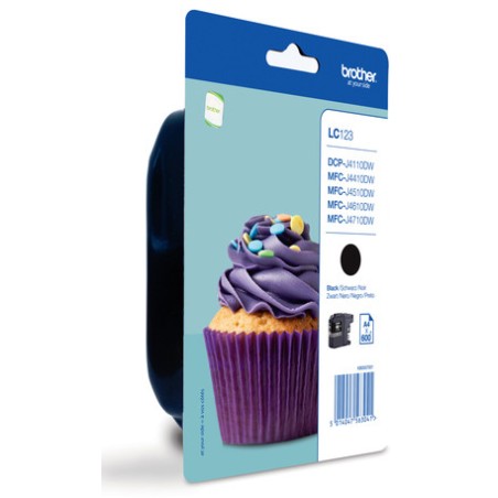 3840-BROTHER TINTA LC123BKBP  MFC-J4410DW/MFC-J4510DW,MFCJ4710DW/