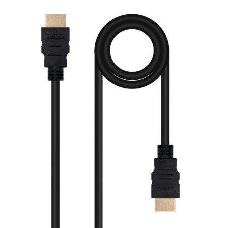 38407-NANOCABLE CABLE HDMI V2.0 4K@60HZ 18GBPS A/M-A/M, 2M, NEGRO (10.15.3802)