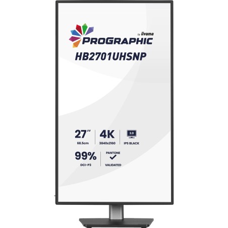 38420-MONITOR IIYAMA, IPS PANEL TECHNOLODY LED, 27 PULGADAS, 68.5 CM, 3840X2160, 60 HZ