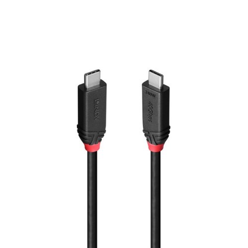 38523-Lindy 37002 cable USB USB4 Gen 3x2 2 m USB C Negro
