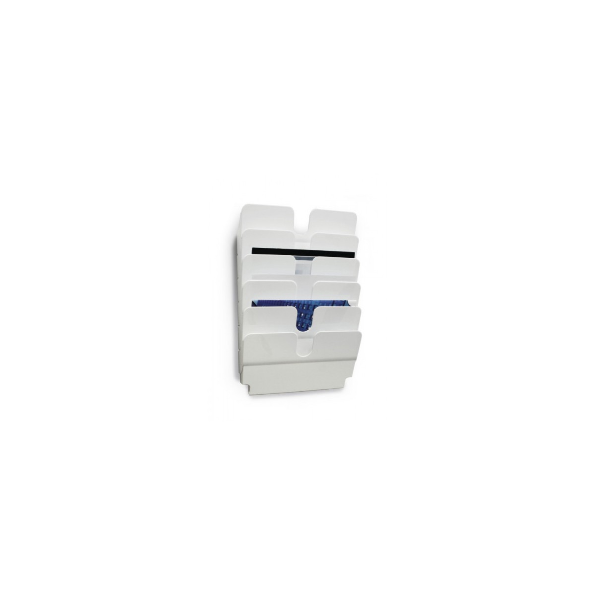 DISPENSADOR PARED FLEXIPLUS 6 COMPARTIMENTOS A4 HORIZONZAL BLANCO DURABLE 1700014011