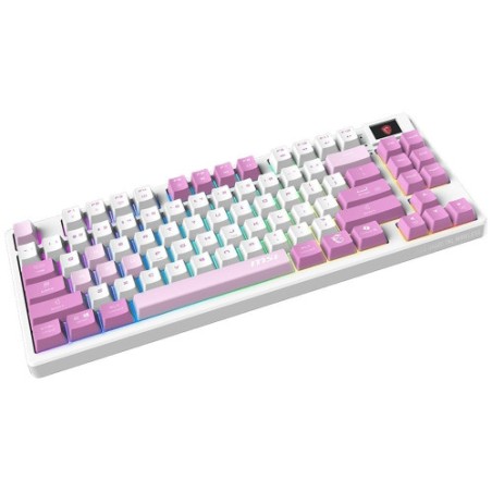 38658-TECLADO MSI FORGE GK600 TKL W VIOLET ES