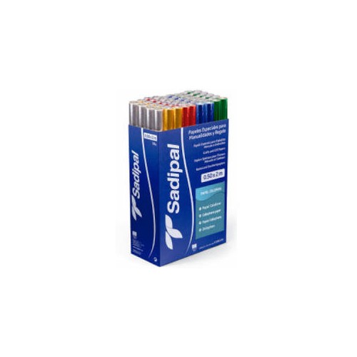 3867-ROLLO PAPEL CELOFAN SEMIPERFORADO HOJA 50X65 CM 30 GR. TRANSPARENTE SADIPAL 12508
